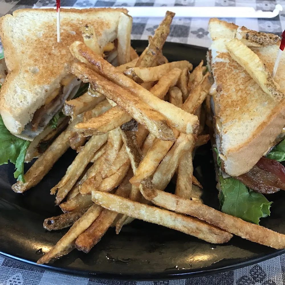Club Sandwich with French Fries